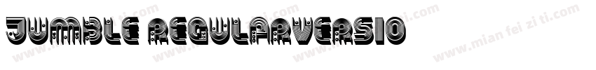 Jumble RegularVersio字体转换